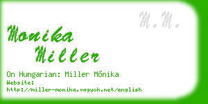 monika miller business card