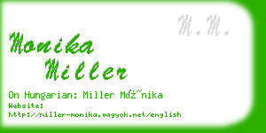 monika miller business card